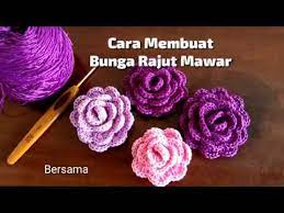 Sep 02, 2016 · tas tali kur motif bunga mawar timbul warna merah kombinasi hitam harga : Flower Crochet Bunga Mawar Rajut Mudah Untuk Pemula Youtube