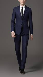 6 foot 1model is wearing size: Men S Suits Tuxedos Burberry United States Slim Fit Suits Skinny Suits Blue Suit