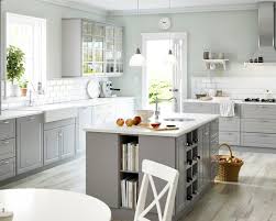 White Appliances White Counters Light Grey Cabinets Http Www Houzz Com Photos 22432174 2015 S Ikea Kitchen Design New Kitchen Cabinets Kitchen Inspirations