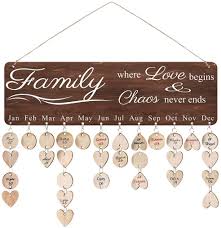 Amazon Com Elekfx New Year Gifts Family Birthday Reminder Calendar Hanging Board Important Dates Tr In 2020 Birthday Reminder Creative Birthday Gifts Family Birthdays