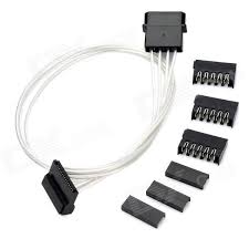 This converter allows communication between the two most common interfaces. Diy Computer 4 Pin To Sata Power Supply Wire Silver 40cm Buy At The Price Of 6 67 In Dx Com Imall Com