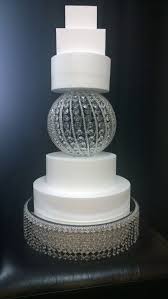 Spiral Sphere Round Shape Crystal Cake Separator Crystal Cake Crystal Cake Stand Art Deco Cake