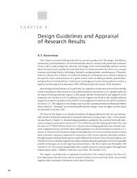 Chapter 4 Design Guidelines And Appraisal Of Research