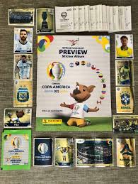 Panini women's world cup france 2019 complete set 480 stickers + album you will get every sticker to place and complete the album with , 480 stickers and 20 belong to the world champion usa players. Copa America 2021 Preview Empty Album Complete Set Of 400 Stickers New Panini Sportscards Com