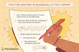 You just can't find a single name to address your cover letter to. Business Letter Format With Examples