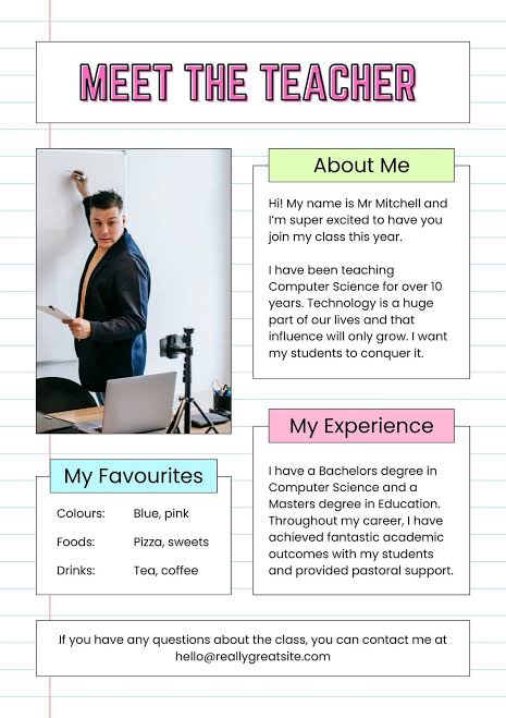 Free and customizable meet the teacher templates | Canva