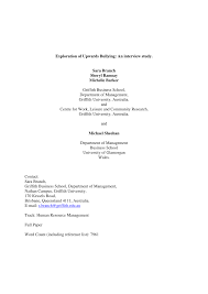 Pdf Exploration Of Upwards Bullying An Interview Study