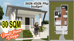 Small house plans under 80 sqm. Small House Design 30 Sqm Area Bungalow With 1 Bedroom Youtube