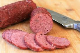 May still look red after baking. Summer Sausage Recipe Allrecipes