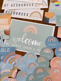 If you're stuck for classroom decoration ideas take a look at our wide range of classroom themes, packed full of resources that are ready for you to download and print. Boho Rainbow Classroom Decor To Love You Clever Monkey