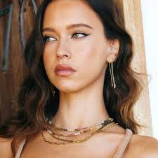 Saffron Gemstone Necklace