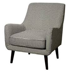 Black And White Houndstooth Accent Chair Faris Arm Chair Black White Apt2b Fabric Armchairs Armchair Black Armchair