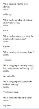 Riddles Galore Http Twitter Com Worklad Funny Riddles With Answers Funny Riddles Funny Kid Answers