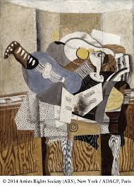 Both his father and grandfather were skilled artists. Georges Braque The Blue Mandolin 1930 French Art