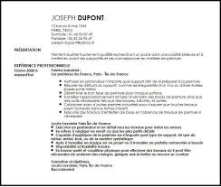 Exemple De Cv Peintre Industriel Exemples Modeles De Cv