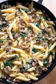 Add the onions and mushrooms, and saute them one of the best spinach lasagna recipes i have found. Creamy Italian Sausage Pasta The Salty Marshmallow