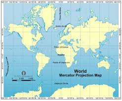 The mercator projection is a cylindrical map projection presented by flemish geographer and cartographer gerardus mercator in 1569. World Mercator Projection Map