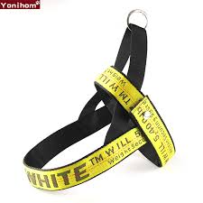 Dog off white leash collar harness fashion pet set 1.5cm durable nylon rope. Off White Dog Collar Cheap Online