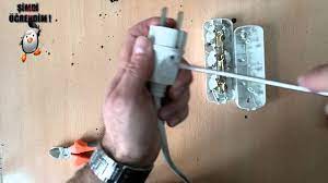 How to connect the plug كيف نقوم بتوصيل فيش كهرباء في المنزل. Uclu Priz Kablosu Yapimi Youtube