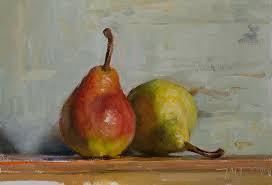 Daily Painting Titled Two Pears Click For Enlargement Peintures Paysages Marins Vacances A La Mer Nature Morte Tableau Fleurs Et Peinture