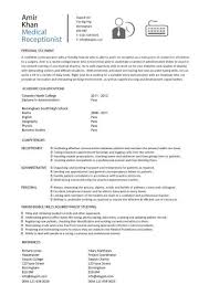 Here is an example:highly qualified doctor with two years of experience in cardiology unit seeks position of increased responsibility at larger hospital.the objective part of the resume is where the eye falls naturally. Student Entry Level Medical Receptionist Resume Template