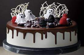 Ideas De Decoracion De Pasteles De Halloween Pasteles D Lulu Halloween Cakes Halloween Cheesecake Cake