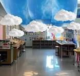 Amazon.com: VioraWhite 9 Pcs Blue Sky White Cloud Ceiling ...