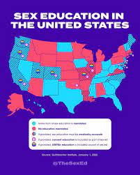 thesexed on X: What's sex education like where you live? This is the  current state of sex education in the United States. Swipe through for some  known and maybe surprisingly unknown facts