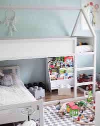 Mommo Design Under The Kura Shared Girls Bedroom Ikea Kids Bed Ikea Kura Bed