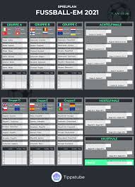 Die ungarn waren der letzte noch zu ermittelnde deutsche gruppengegner bei der em 2021. Spielplan Em 2021 Alle Spiele Im Uberblick Tippstube