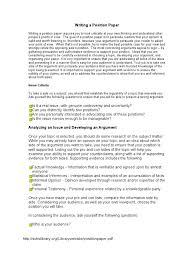 As mentioned earlier, here are some sample outlines for research papers: How To Write A Position Paper Opinion Argument