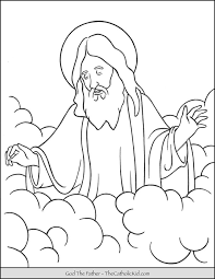 When it gets too hot to play outside, these summer printables of beaches, fish, flowers, and more will keep kids entertained. God The Father Coloring Page Thecatholickid Com Jesus Coloring Pages Abc Coloring Pages Coloring Pages