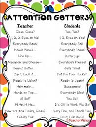 Attention Getters Teachervision