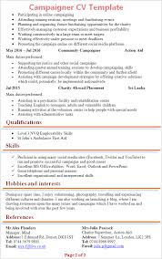 Here is the most popular collection of free resume templates. Campaigner Cv Template Tips And Download Cv Plaza