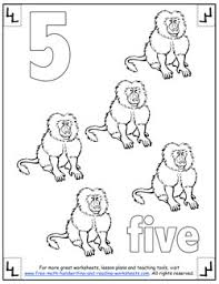 This black and white drawings of 5 numbers coloring pages for kids, printable free. Number Coloring Pages
