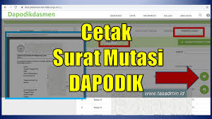 Demikianlah langkah cetak kartu nuptk hasil dari dapodik yang bisa anda cetak melalui verval ptk. Cara Mencetak Surat Pindah Mutasi Siswa Di Dapodik Tasadmin