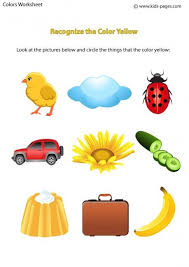 Color Yellow Worksheet Color Worksheets Color Worksheets For Preschool Childrens Worksheets