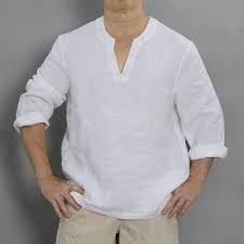 Elle sera une véritable alternative à la chemisette pour homme, en apportant beaucoup plus d'élégance et de style à l'ensemble. Tunique Homme En Lin Manches Longues Linenshed France