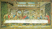 L'une des difficultés majeures réside dans le fait que les travaux « d'atelier » ne sont signés que par le propriétaire de l'atelier et qu'aucune œuvre de référence n'est. La Cene Leonard De Vinci Wikipedia