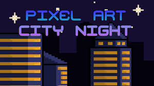 Free pixel art city vector download in ai, svg, eps and cdr. Pixel Art City Of Night Youtube