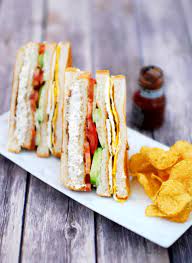 Chicken Club Sandwich Via Mariasmenu Club Sandwich Chicken Chicken Club Club Sandwich