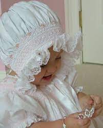 Heirloom Hand Smocked Bonnet Made One Of These For My Daughter When She Was Little She Was So Darling Hand Smock Smocking Baby Girl Clothes