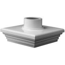 Lmt Sq Adapter Cap 5x5 White Solar Lights Post Lighting Solar Post Caps