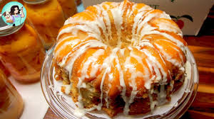 It is so moist and flavorful and full of fresh peaches; Boozy Peach Upside Down Bundt Cake Youtube