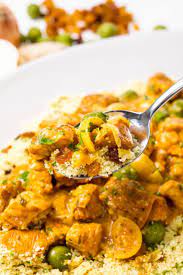 Moroccan Chicken Tagine With Olives Preserved Lemons And Couscous Recipe Tagine Recipes Chicken Tagine Tagine