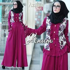 Katalog setelan kulot atasan gantung muslim maria. 20 Ide Model Baju Setelan Kulot Maria Space