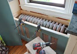 our diy kitchen window seat & radiator