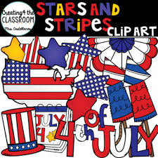 Included are american flags, patriotic stars, fireworks and fun 4th of july food. Stars And Stripes 4th Of July Clip Art By Creating4 The Classroom