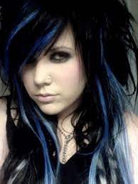 So much blood red everywhere. 14 Beautiful Blue Hair Streaks For Women