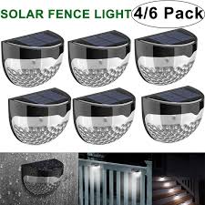 Semi circle solar light, epicgadget 6 led solar ligh. 2 4 6 Pack Solar Fence Lights Decorative Lights Led Garden Lights Waterproof Solar Lights Wireless Outdoor Lights For Patio Fence Yard Garden Garage Stairway Gate Wall Wish
